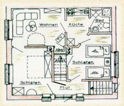 Landjaegerhaus Am Suedstrand - Wohnung 1 + 3 Wyk auf Föhr Eksteriør bilde